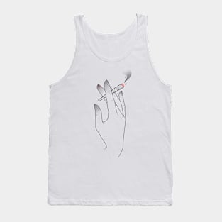 IN LOVING HANDS - smoke Tank Top